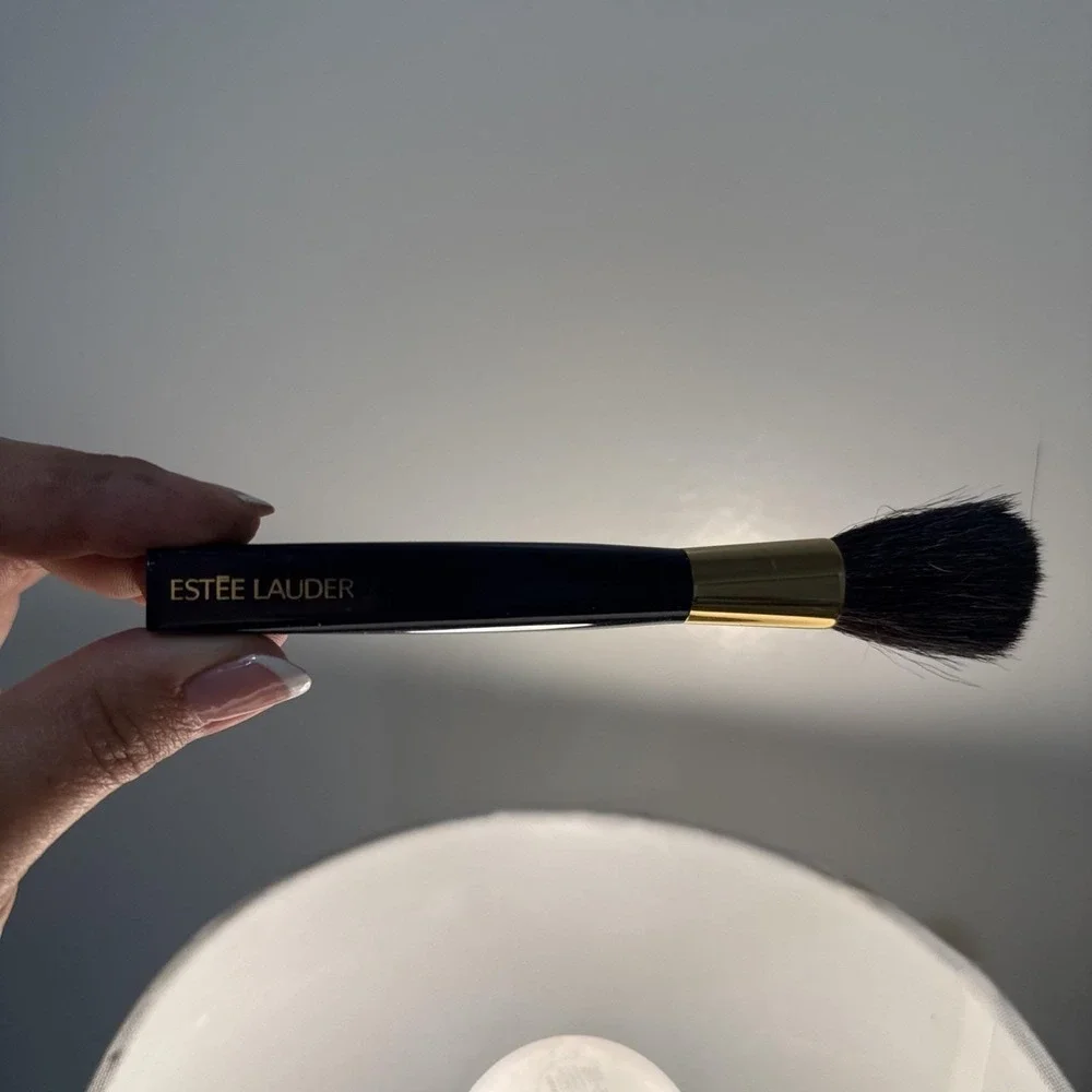 Vtg Estee Lauder Brush Sets Powder Blush With Mirror And Travel Size Makeup Bag